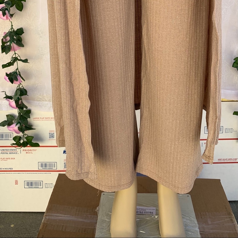 3 Piece Spaghetti Strap Crop Top, Pant, Cardigan - Picture 8 of 11